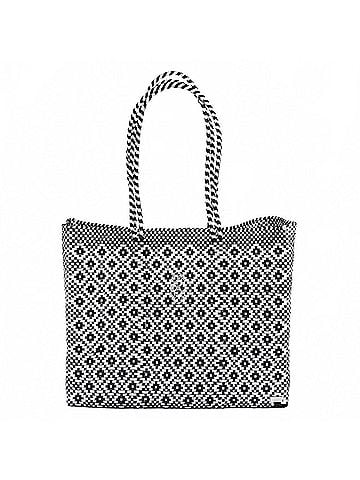 Lolas Collection Women's Travel Handmade Aztec Tote Bag With Clutch in Black/White (view 1)