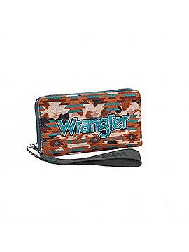Wrangler Jeans Co Aztec Print Wallet in Turquoise (view 1)