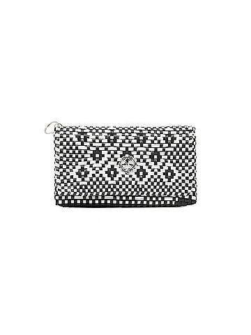 Lolas Collection Women's Travel Handmade Aztec Tote Bag With Clutch in Black/White (view 2)