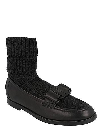 Salvatore Ferragamo Women's Vivaldo Sock Loafers in Nero (view 2)