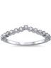 Starlette Solid Silver Toned Women's Mia Stackable Ring Size 5 - photo 1