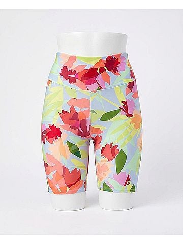 Nicole Miller High Rise Biker Short in Oasis Light Blue (view 1)