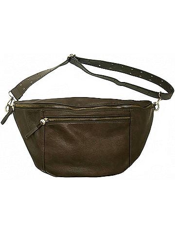 Joy Susan Women's Mel Large Sling Bag in Dark Moss (view 1)