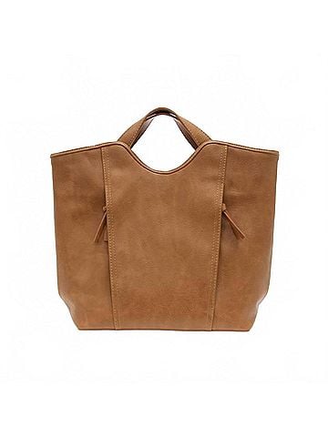 Joy Susan Women's Emily Double Zip Tote Bag in Hazelnut (view 1)