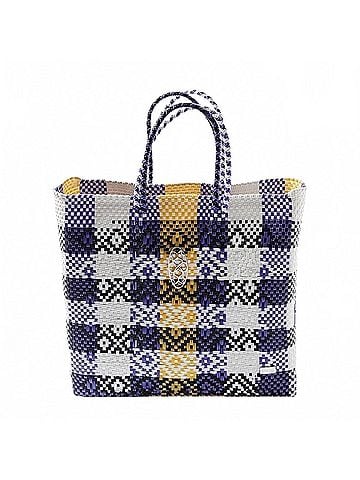 Lolas Collection Women's Medium Tote Bag in Purple/ Yellow (view 1)
