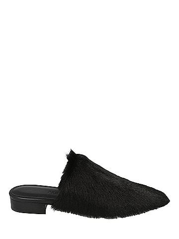 Salvatore Ferragamo Women's Selestina Fur Mules in Nero (view 1)