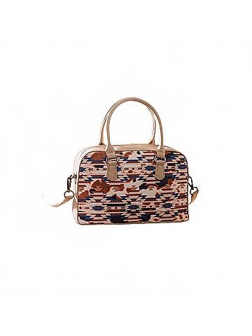 Wrangler Jeans Co Aztec Print Satchel in Khaki (view 2)