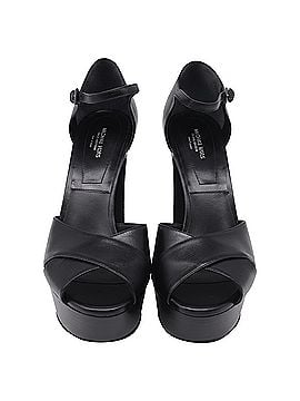Michael Kors Michael Kors Huxley Platform Sandals in Black Leather (view 2)