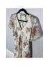 ASOS 100% Polyester Floral White Pink Purple Green Casual Dress Size 8 - photo 4