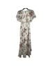 ASOS 100% Polyester Floral White Pink Purple Green Casual Dress Size 8 - photo 2