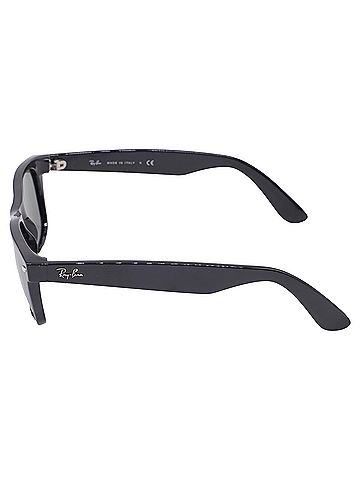 Ray-Ban Ray Ban New Wayfarer Sunglasses in Black Acetate (view 2)