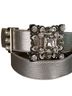 Leatherock 100% Leather Silver Belt Size 32 - photo 2