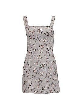 Reformation Reformation Brigitte Floral-Print Mini Dress in Multicolor Linen (view 1)