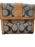 Coach Print Brown Tan Wallet One size - photo 1