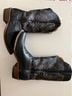 Boulet 100% Leather Black Boots Size 10 - photo 3
