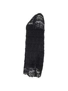 Michael Kors Michael Kors Lace Detail Mini Dress in Black Cotton (view 2)