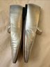 J.Crew 100% Leather Silver Flats Size 7 - photo 3