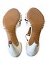 Sézane 100% Leather White Sandals Size 5 1/2 - photo 2