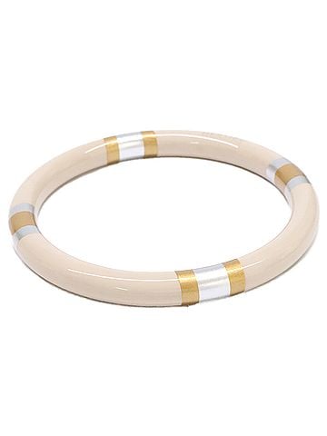 Hermès HERMES H Equipe PM Lacquered Wood Bangle T2 Sable Women's (view 1)