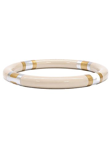 Hermès HERMES H Equipe PM Lacquered Wood Bangle T2 Sable Women's (view 2)