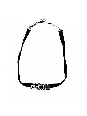 Christian Dior Christian Dior Dior J'ADIOR logo choker, rhinestone, velvet, women's. (view 2)