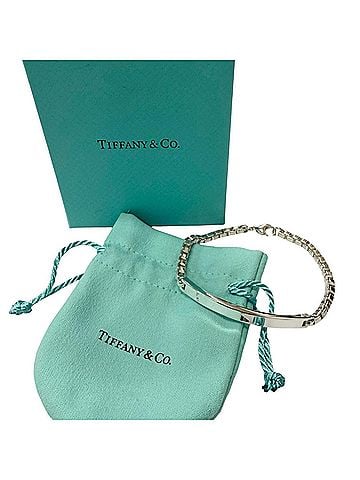 Tiffany & Co. TIFFANY&amp;Co. Tiffany Venetian Link ID Bracelet AG925 Silver Accessory, Weight 20g, Men's, Comes with Box and Dust Bag (view 2)