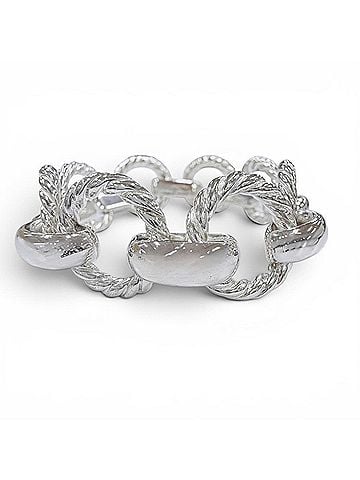 Tiffany & Co. TIFFANY&amp;Co. Tiffany Vintage Twist Circle 925 Bracelet, Approx. 19cm in Length, Made Italy, Weight 62.6g, Men's. (view 1)