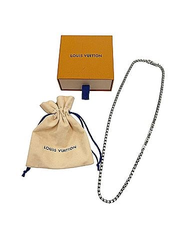 Louis Vuitton LOUIS VUITTON (Louis Vuitton) 2025 model M02027 Necklace LV Tailor AG925 Chain Silver Made in Italy Weight 57.6g Men's Comes with Box and Dust Bag (view 2)