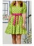 Printfresh 100% Cotton Floral Multi Color Green Pink Casual Dress Size 1X - photo 6