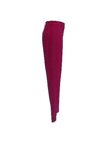 Michael Kors Michael Kors Collection Straight-Leg Trousers in Pink Wool (view 2)