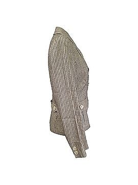 Max Mara Max Mara Striped Blazer in Beige Cotton (view 2)