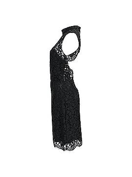 Sandro Sandro Lace Pattern Mini Dress in Black Viscose (view 2)