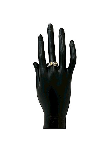 Hermès HERMES Hermes Ceinture Ring, Sterling Silver 925, 18K Yellow Gold, Accessory, 562-1 (view 2)