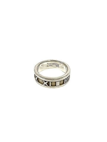 Tiffany & Co. TIFFANY&amp;Co. Tiffany Vintage Atlas Ring, Sterling Silver 925, Accessory, Men's &amp; Women's, Silver, 73826 (view 1)