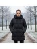 Rebecca Minkoff 100% Polyester 100% Nylon Solid Blue Coat Size M - photo 4