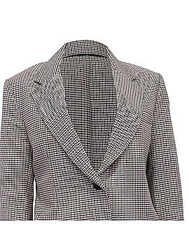 Theory Theory Houndstooth Print Blazer in Multicolor Cotton (view 2)