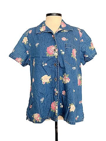 Crazy Horse by Liz Claiborne Short Sleeve Button-Down Shirt (view 1)