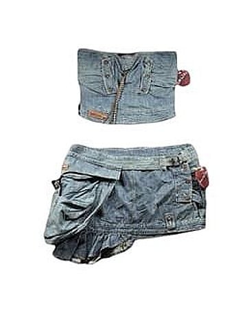 Apple Bottoms Denim Skirt (view 1)