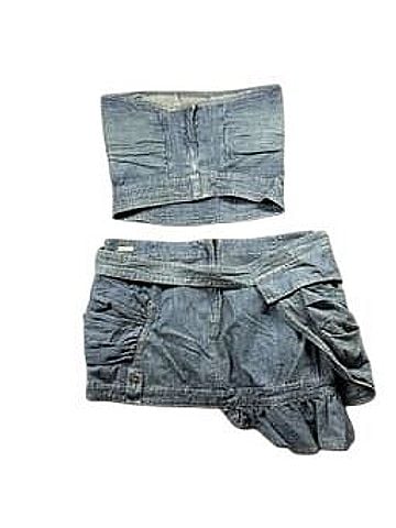 Apple Bottoms Denim Skirt (view 2)