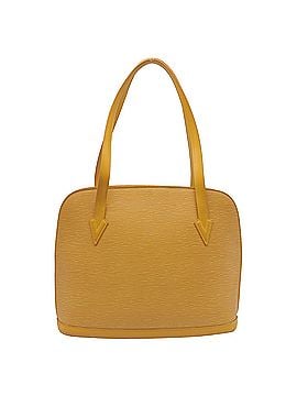 Louis Vuitton Louis Vuitton Lussac Shoulder Bag in Brown Yellow Leather (view 2)