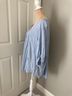 Free People 100% Rayon Blue Short Sleeve Blouse Size M - photo 3