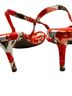 Marc Fisher Floral Red White Green Heels Size 8 1/2 - photo 2