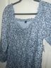 Old Navy Floral Blue Casual Dress Size L (tall) - photo 3
