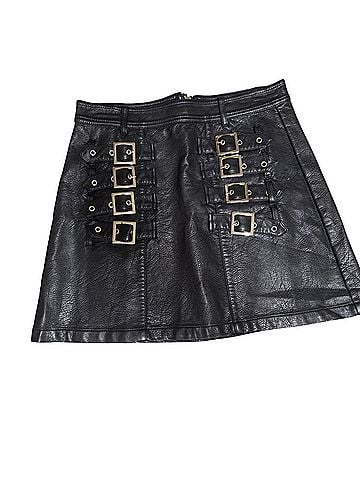 Signature 8 Leather Skirt (view 1)
