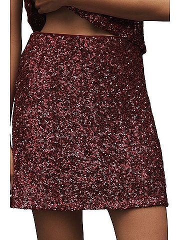 Anthropologie Tilda sequin mini slip Casual Skirt (view 1)