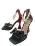 Betsey Johnson Plaid Red Black Heels Size 9 1/2 - photo 4
