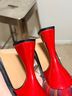 Betsey Johnson Plaid Red Black Heels Size 9 1/2 - photo 9