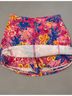 Bill Blass Floral Multi Color Orange Pink Skort Size 10 - photo 6