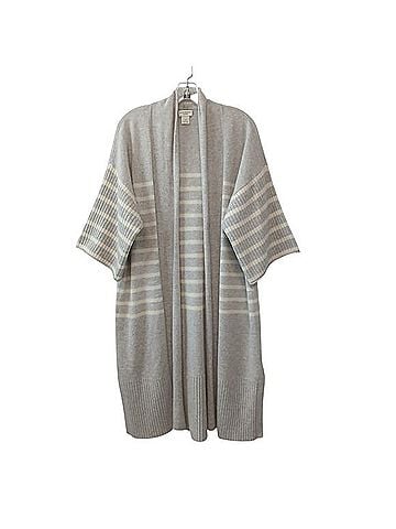 Club Monaco Striped Beach Duster Cashmere Cardigan (view 1)