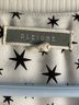 Pleione 100% Polyester Stars White Black Blouse Size M - photo 3